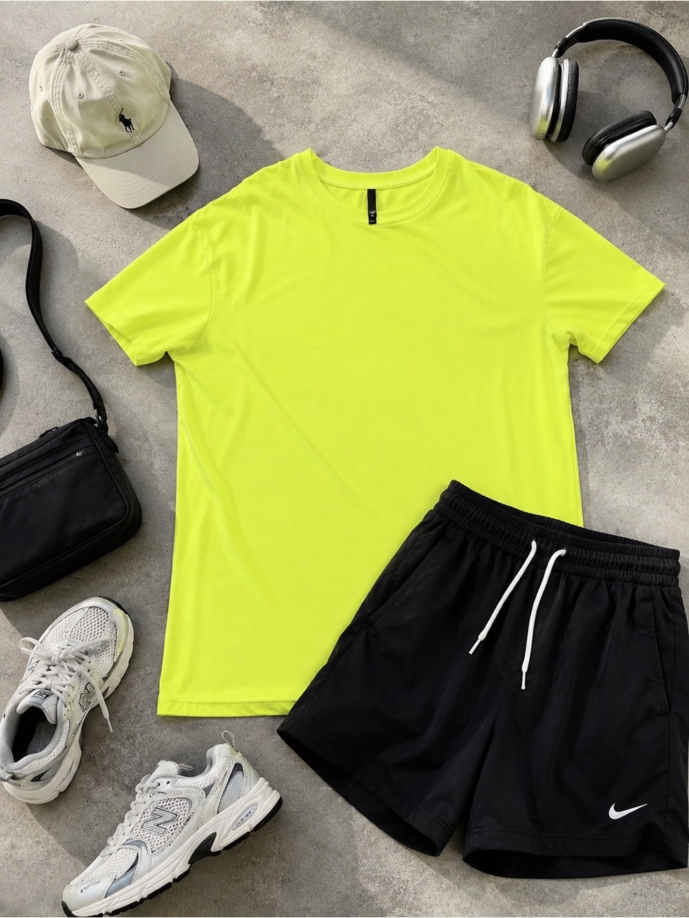 UGG Neon Yellow Green Organic Cotton T-Shirt Size M